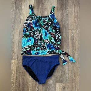 #4) 🏖️ Beach Belle  multi color swim set size 16 NEW
